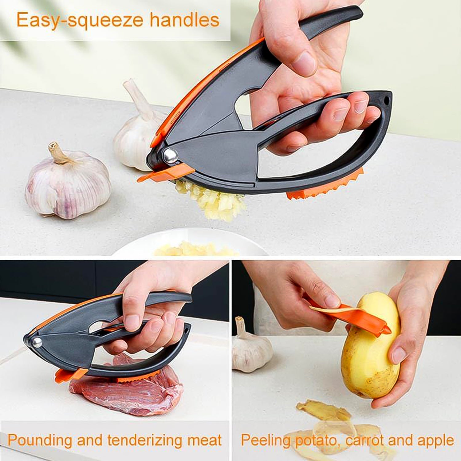 Multifunctional Garlic Press Garlic Mincing  Crushing Tool (1 Pc) Multifunctional Garlic Press Garlic Mincing  Crushing Tool (1 Pc)